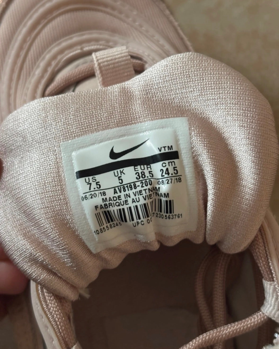 Nike Air Max 97 – Rose/Metallic – Größe 38.5